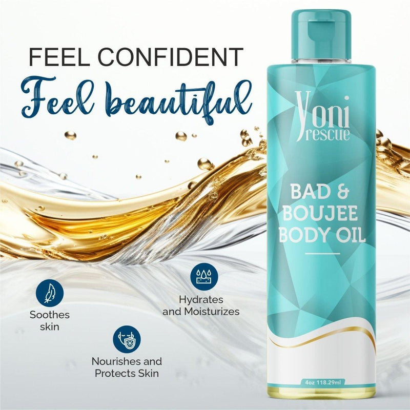 yoni rescue Bad & Boujee 2 pc Set - Body Oil + Eu De Parfum bundles White Smoke
