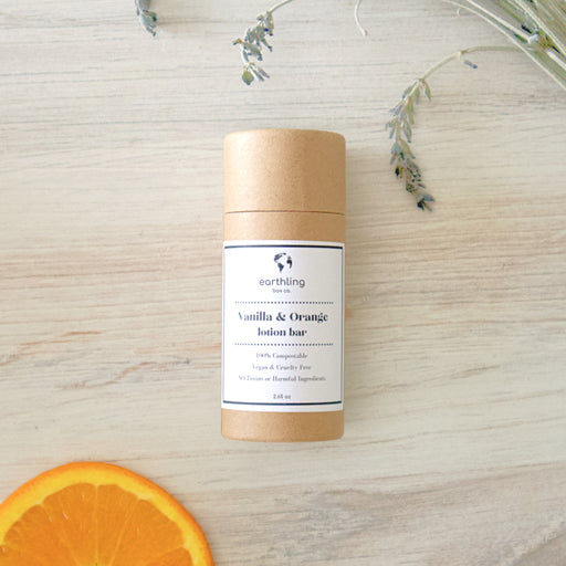 Love of Earth Co. Lotion Bar Gray Vanilla Orange,Vanilla