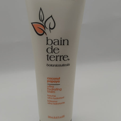 VIP Extensions Bain de Terre Coconut Papaya Ultra Hydrating Treatment Balm 8.45 fl oz Hair Mask Dark Gray