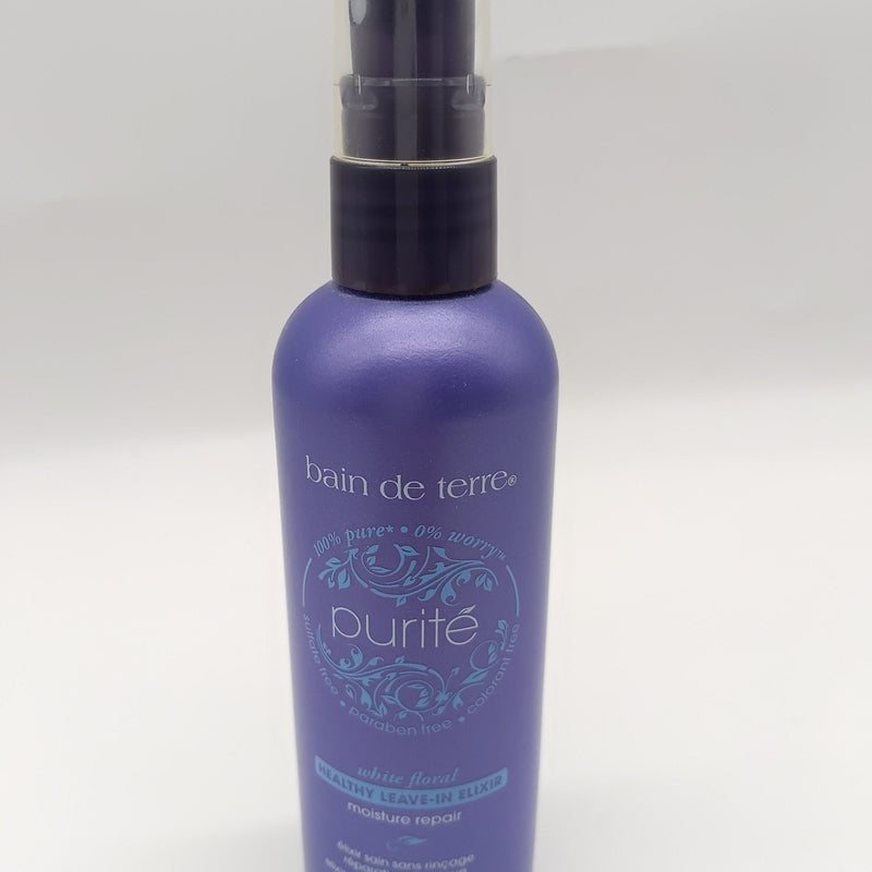 VIP Extensions Bain de Terre Purite Healthy Moisture Repair Leave-In Elixir 4.2 fl oz Leave-In Conditioner Gray