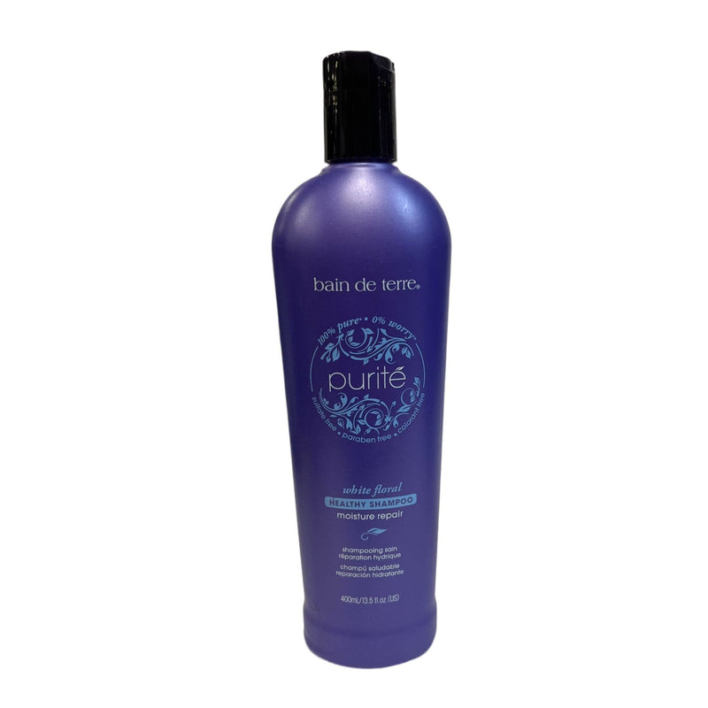 VIP Extensions Bain de Terre Purite White Floral Moisture Repair Shampoo & Conditioner, 13.5 fl oz Hair Care Kit White Smoke CONDITIONER