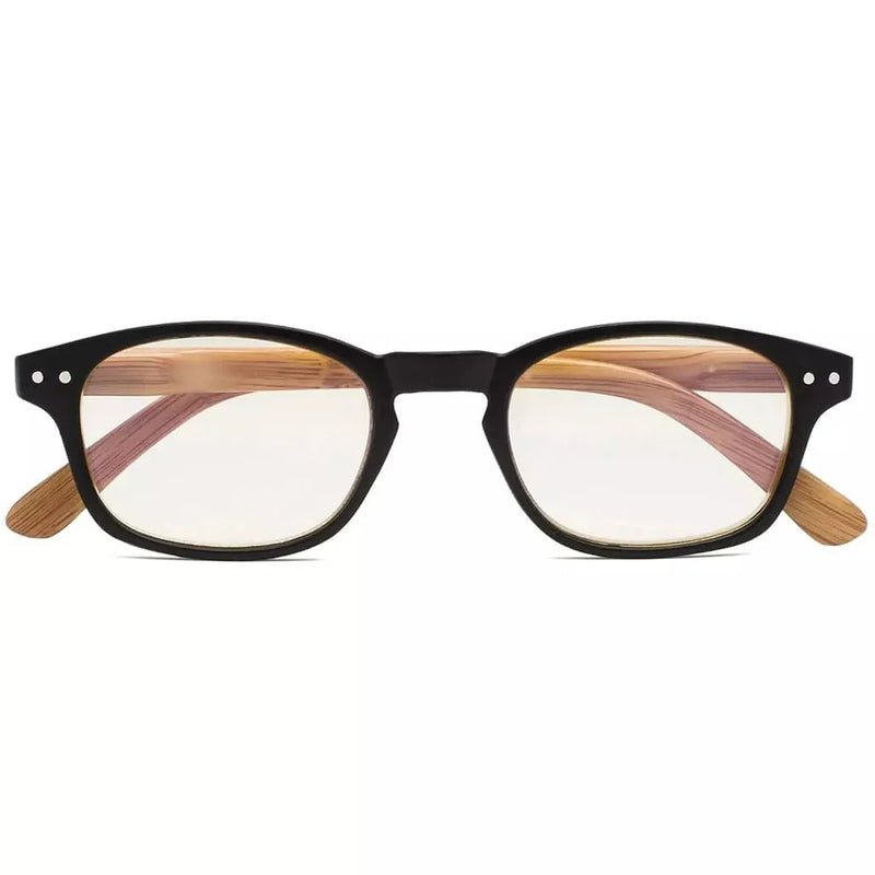 eyekeeper.com Bamboo Pattern Blue Light Filter Reading Glasses 1-CG034 Eyeglasses White Smoke Black / without magnification,Black / +0.50,Black / +0.75,Black / +1.00,Black / +1.25,Black / +1.50,Black / +1.75,Black / +2.25,Black / +3.50,Black / +4.00