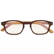 eyekeeper.com Bamboo Pattern Blue Light Filter Reading Glasses 1-CG034 Eyeglasses White Smoke Brown / without magnification,Brown / +0.50,Brown / +0.75,Brown / +1.00,Brown / +1.25,Brown / +3.50,Brown / +4.00