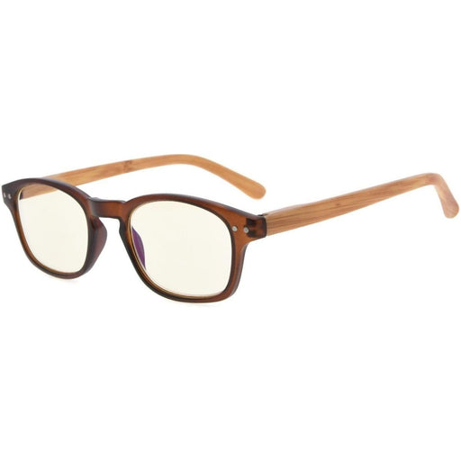 eyekeeper.com Bamboo Pattern Computer Reading Glasses CG034 Eyeglasses Dark Olive Green Brown / without magnification