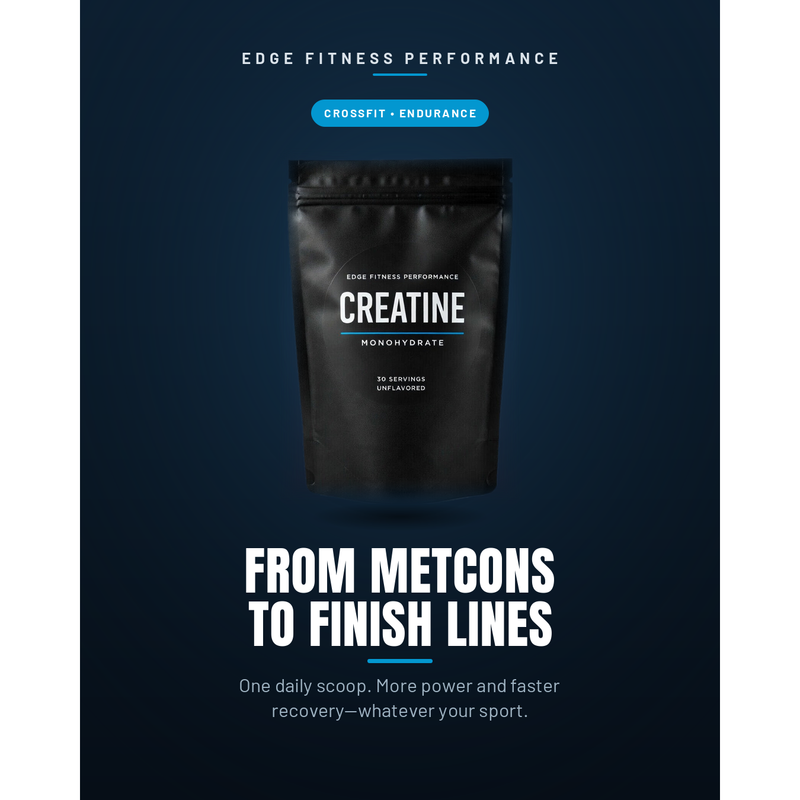 Edge Fitness Performance Creatine Monohydrate Fitness Supplement Black 30