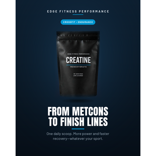 Edge Fitness Performance Creatine Monohydrate Fitness Supplement Black 30