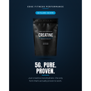 Edge Fitness Performance Creatine Monohydrate Fitness Supplement Black 30