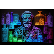 WhollyKaw Wholly Kaw PasteurVision Shaving Collection Shaving Set Black Aftershave Balm 1.76 oz,Aftershave Splash 4 oz,Aftershave Toner 4 oz