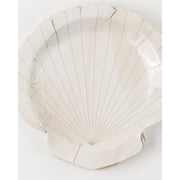 Be A Heart Scallop Shell Cocktail Plates party goods Light Gray