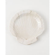 Be A Heart Scallop Shell Cocktail Plates party goods Light Gray