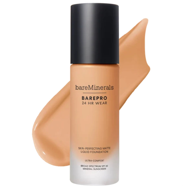 Nava Beauty bareMinerals BarePro 24HR Wear Skin-Perfecting Matte Liquid Foundation Mineral SPF 20 Complexion White Smoke Fair 05 Cool,Fair 10 Warm,Fair 10 Neutral,Fair 12 Cool,Fair 15 Cool,Fair 15 Warm,Fair 15 Neutral,Fair 17 Neutral,Light 20 Warm,Light 21 Cool,Light 21 Warm,Light 21 Neutral,Light 22 Warm,Light 25 Cool,Light 26 Cool,Light 27 Cool,Light 27 Neutral,Light 28 N