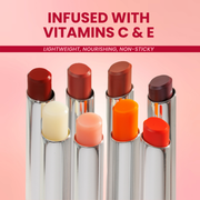 Rude Cosmetics Bare Lips Tinted Lip Balm Lip Balm Light Pink Bare,Blush,Coral,Rose,Ruby,Berry,Petal,Plum