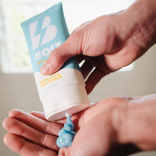 BOLT Skin + Shave Exfoliating Leg Scrub Care – Exfoliating Scrub Gray