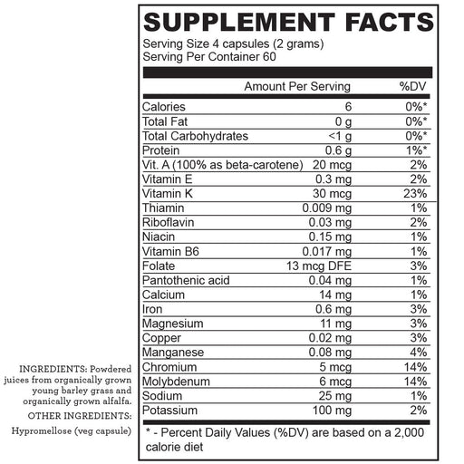 Hallelujah Diet BarleyMax (Capsules) Dehydrated Juice Powder Light Gray