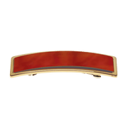 KOH-I-NOOR Beauty USA Janeke Gold-Rimmed Hair Barrette – Tortoiseshell Hair Clip Hair Clip Firebrick