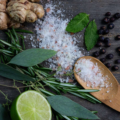 Chagrin Valley Soap & Salve Bath Salt: Juniper Mint Bath Salt Dark Slate Gray 10 oz net wt
