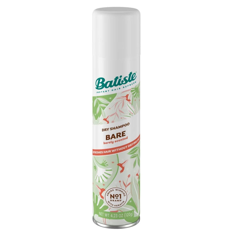 VIP Extensions Batiste Bare Dry Shampoo Barely Scented 120 g Dry Shampoo Light Gray