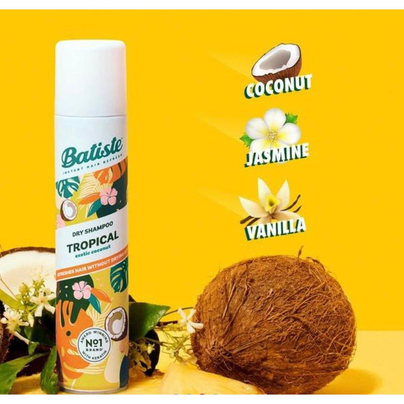 VIP Extensions Batiste Tropical Dry Shampoo Exotic Coconut 120 g Dry Shampoo Gold