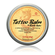 Battle Balm® Battle Balm® Tattoo Balm - Tattoo Healing, Moisturizer, & Skin Repair Cream Topical analgesic, pain relief ointment, muscle rub Light Goldenrod