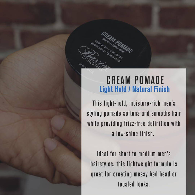 VIP Extensions Baxter of California Cream Pomade for Men, Natural Finish, Light Hold Pomade Dark Slate Gray