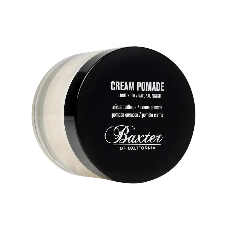 VIP Extensions Baxter of California Cream Pomade for Men, Natural Finish, Light Hold Pomade Black