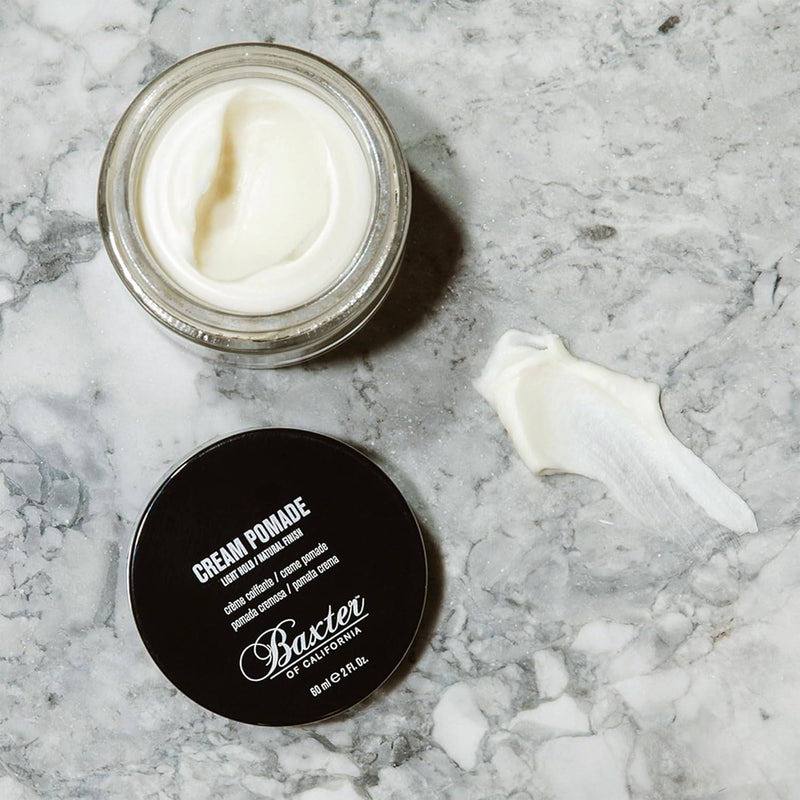 VIP Extensions Baxter of California Cream Pomade for Men, Natural Finish, Light Hold Pomade Gray