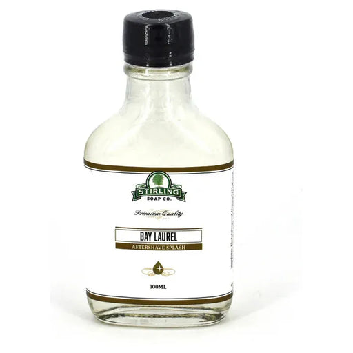 Stirling Soap Co Stirling Soap Co. Bay Laurel Shaving Collection Shaving Set Dark Slate Gray Aftershave Splash 3.3oz