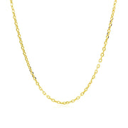 Bids.com 18k Yellow Gold Diamond Cut Cable Link Chain (1.40 mm) Necklaces White Smoke 16 / Yellow Gold,18 / Yellow Gold,20 / Yellow Gold
