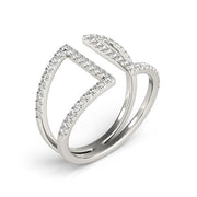 Bids.com 14k White Gold Open Style Dual Band Ring with Diamonds (1/2 cttw) Rings White Smoke 3 / White Gold,3.5 / White Gold,4 / White Gold,4.5 / White Gold,5 / White Gold,5.5 / White Gold,6 / White Gold,6.5 / White Gold,7 / White Gold,7.5 / White Gold,8 / White Gold,8.5 / White Gold,9 / White Gold
