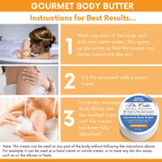 COLEHERBALS LLC 35 - Dr. Cole's Gourmet Body Butter - HONEYSUCKLE Herbal Sandy Brown
