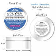 COLEHERBALS LLC 38 - Dr. Cole's Gourmet Body Butter - LAVENDER VANILLA Herbal White Smoke