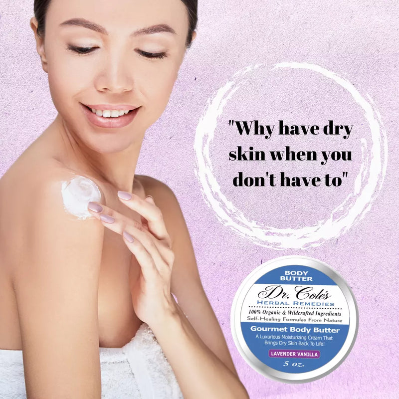 COLEHERBALS LLC 38 - Dr. Cole's Gourmet Body Butter - LAVENDER VANILLA Herbal Lavender