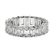 Bids.com Emerald Cut Lab Grown Diamond Eternity Ring in 14k White Gold (4 cttw FG/VS2) Rings White Smoke 4 / White Gold,4.5 / White Gold,5 / White Gold,5.5 / White Gold,6 / White Gold,6.5 / White Gold,7 / White Gold,7.5 / White Gold,8 / White Gold,8.5 / White Gold,9 / White Gold
