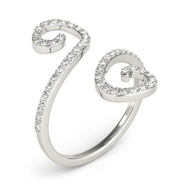 Bids.com 14k White Gold Diamond Open Flourish Style Ring (1/2 cttw) Rings White Smoke 3 / White Gold,3.5 / White Gold,4 / White Gold,4.5 / White Gold,5 / White Gold,5.5 / White Gold,6 / White Gold,6.5 / White Gold,7 / White Gold,7.5 / White Gold,8 / White Gold,8.5 / White Gold,9 / White Gold