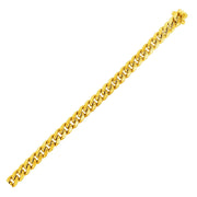 Bids.com 6.15mm 10k Yellow Gold Semi Solid Miami Cuban Chain Necklaces White Smoke 22 / Yellow Gold,24 / Yellow Gold,26 / Yellow Gold