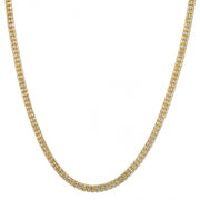 Bids.com Ice Barrel Chain in 14k Yellow Gold (4.25 mm) Necklaces White Smoke 18 / Yellow Gold,20 / Yellow Gold,22 / Yellow Gold,24 / Yellow Gold