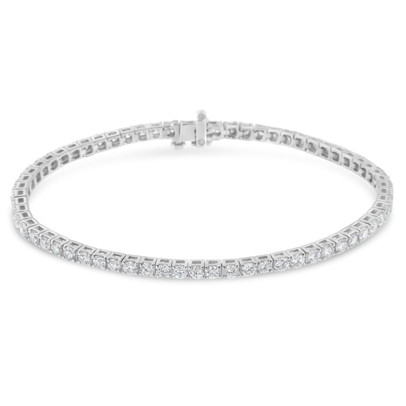 Bids.com IGI Certified 5.0 Cttw Cut Diamond 14K White Gold Classic 7â€ Tennis Bracelet (H-I Color, I1-I2 Clarity) Bracelets White Smoke White.Gold / 7 / 2,White.Gold / 7 / 7,White.Gold / 7 / 8,White.Gold / 7 / 5,White.Gold / 7 / 10,White.Gold / 7 / 6,White.Gold / 7 / 4