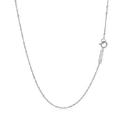 Bids.com 14k White Gold Singapore Chain 0.8mm Necklaces White Smoke 16 / White Gold,18 / White Gold