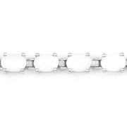 Bids.com 10.26 Carat Genuine Opal .925 Sterling Silver Bracelet Bracelets White Smoke size 7.00