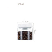 SmartPursue™ Vacuum Sealed Jug Coffee Beans Airtight Canister Kitchen Utensils White Smoke 500ml / White
