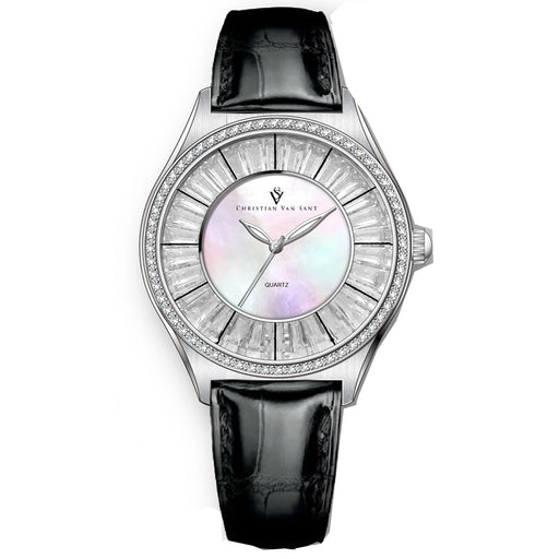 Bids.com Christian Van Sant Women's Luna Watches White Smoke