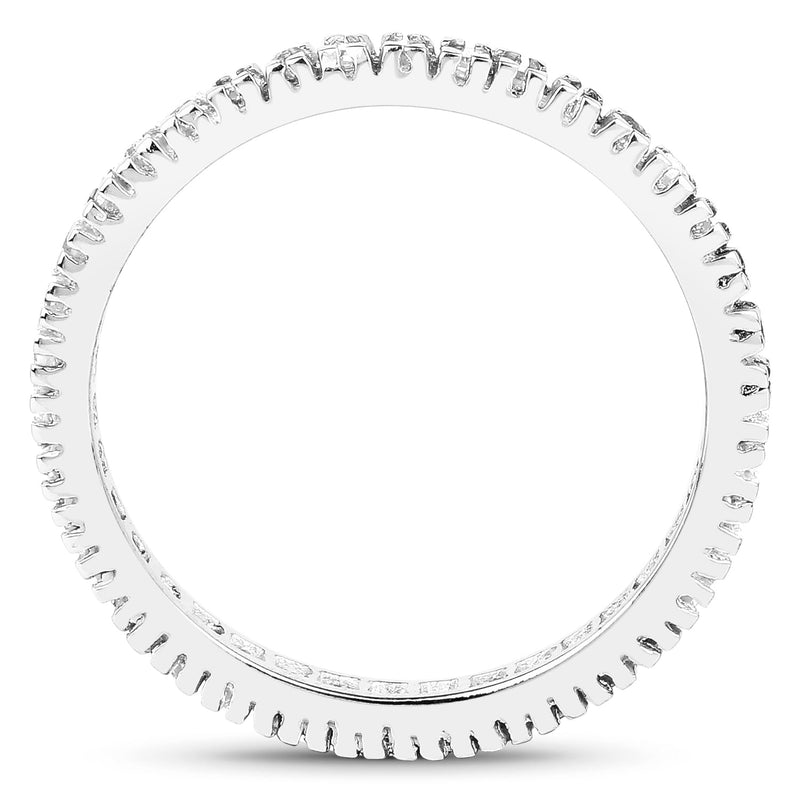Bids.com 0.57 Carat Genuine Champagne Diamond .925 Sterling Silver Ring Rings White Smoke size 6.00,size 7.00,size 8.00,size 9.00