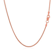 Bids.com 14k Rose Gold Diamond Cut Round Wheat Chain 1.1mm Necklaces White Smoke 16 / Rose Gold,18 / Rose Gold,20 / Rose Gold