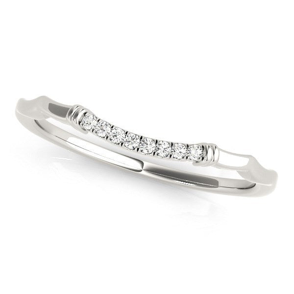 Bids.com 14k White Gold Wave Design Pave Set Diamond Wedding Ring (1/20 cttw) Rings White Smoke 3 / White Gold,3.5 / White Gold,4 / White Gold,4.5 / White Gold,5 / White Gold,5.5 / White Gold,6 / White Gold,6.5 / White Gold,7 / White Gold,7.5 / White Gold,8 / White Gold,8.5 / White Gold,9 / White Gold