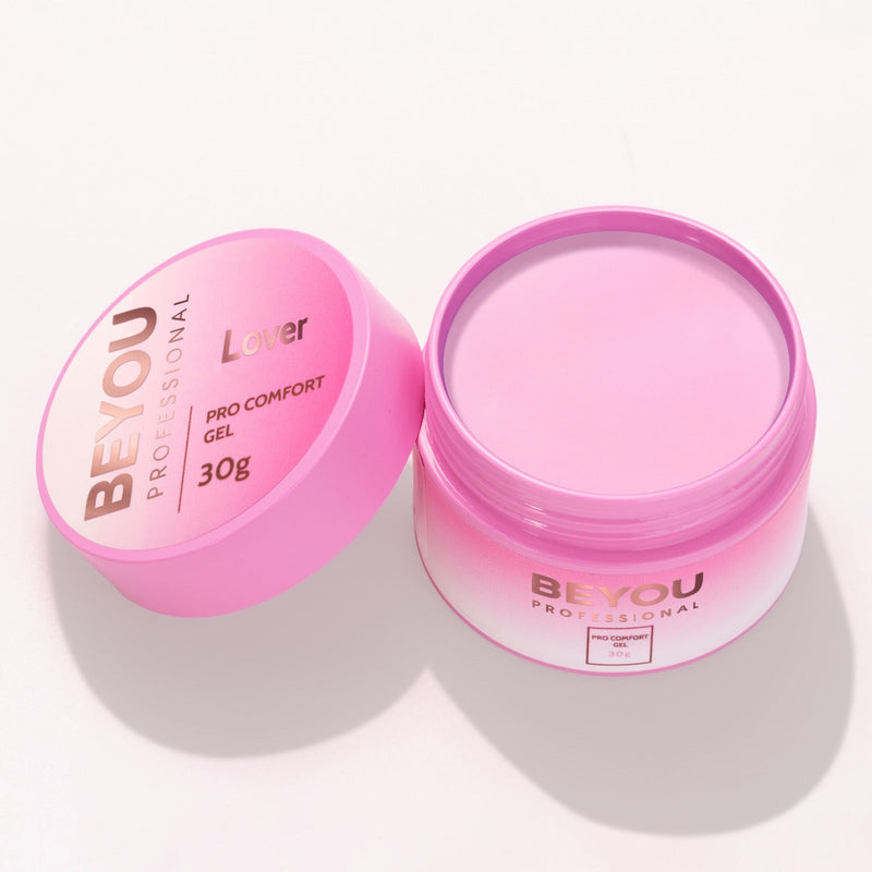 nbmsupply BEYOU Professional Pro Comfort Gel 30ml Misty Rose Clear,Caramel Mist,Coconut,EstetiKa,Love Code,Lover,Milky Sky,Old Money,Soft Roze,Berry Mousse,Better than Chocolate,Blush,Bubble Tea,Cacao,Dove,Drunk Barbie,Extra Crystal,Her Lips,Luxe,Martini,April in Paris,Pink Martini,Pink Prosseco,Pina Colada,Sky Lou