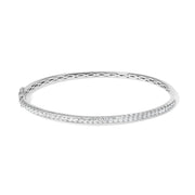 Bids.com 14K Rose Gold 1.00 Cttw Half Eternity Diamond Bangle Bracelet (G-H Color, SI2-I1 Clarity) - 7" Inches Bracelets White Smoke Rose.Gold / 7,White.Gold / 7,Yellow.Gold / 7