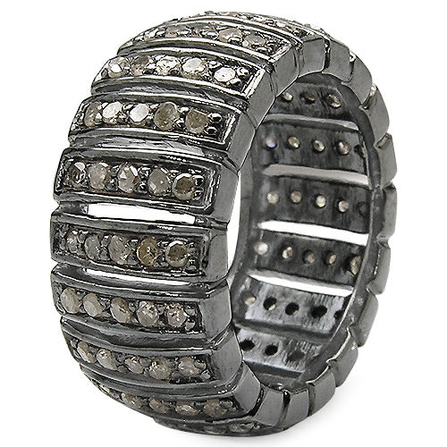 Bids.com 1.25 Carat Genuine TLB Diamond .925 Sterling Silver Ring Rings White Smoke size 7.00,size 6.00,size 8.00,size 9.00