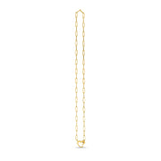 Bids.com 14k Yellow Gold Heart Element Paperclip Necklace Necklaces Seashell 18 / Yellow Gold