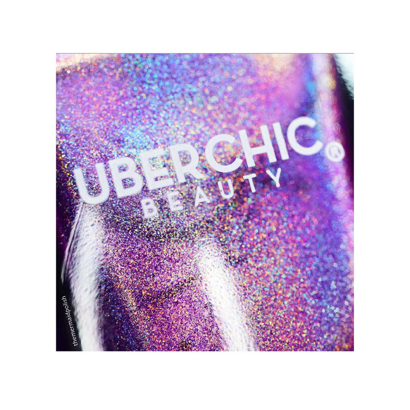 UberChic Beauty Beach Please - Holographic Polish Regular Polish Medium Purple