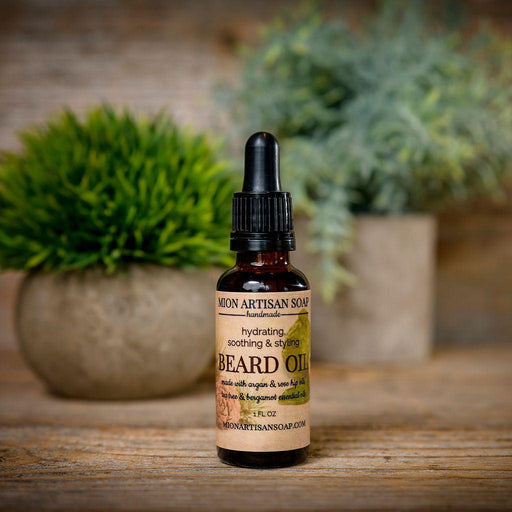 MION Artisan Soap Co. Beard Oil | Cedarwood, Tea Tree, Bergamot Essential Oils Dim Gray